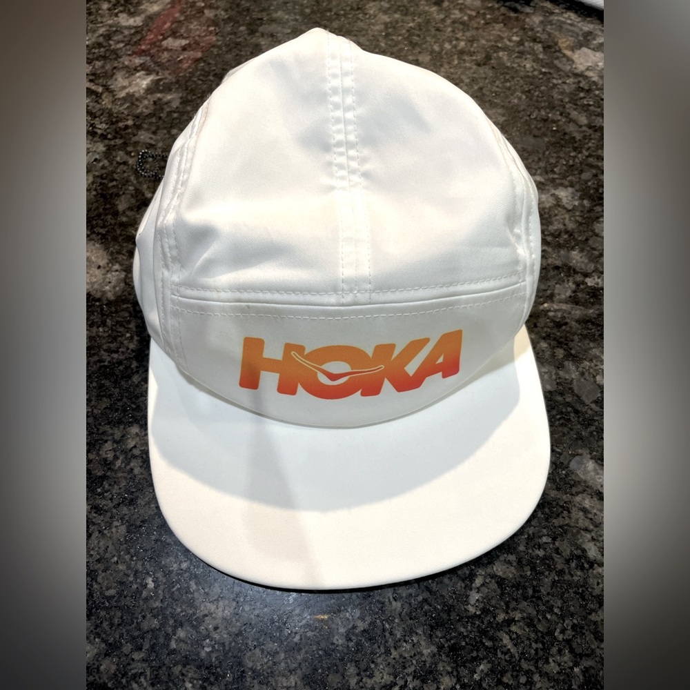 White Hoka Hat